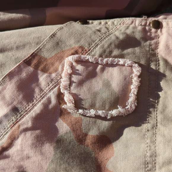 Anthropology coffee stained color army jacket - Picture 4 of 8